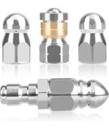 Pressure Washer Sewer Jetter Nozzle Set,4 Pieces Nozzle Different - $33.94