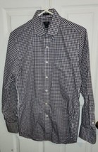 J Crew Shirt Mens S 14-14 1/2 Navy Plaid Button Down Casual Thompson Fit Preppy - £10.26 GBP