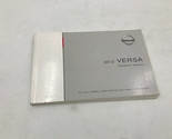 2012 Nissan Versa Owners Manual Handbook OEM G04B34010 - $44.99