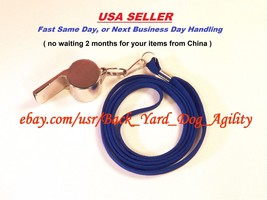 Metal Whistle with Lanyard for Dog Agility Training, Equipment - £4.78 GBP