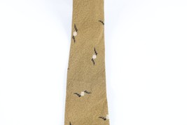 Vintage 60s 70s Rockabilly Rayon Brocade Geometric Skinny Neck Tie Dress Tie - £19.34 GBP