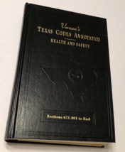 Vernon’s Texas Codes Annotated Health and Safety 1992 Volume 5 West Law ... - $14.64