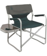 Folding Portable Deck Chair With Side Table By Coleman Outpost Breeze. - $64.97