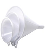 Norpro Plastic Funnel, Set of 3, Set of Three, White - £5.60 GBP