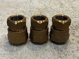 3 Quantity of Ford CTS 3/4 Brass Fittings 23mm Bore 40mm OD 53mm Tall (3 Qty) - £23.44 GBP