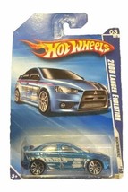 Hot Wheels Nightburnerz &#39;10 03/10 Blue 2008 Lancer Evolution Car 091/240 - £9.60 GBP