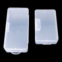 Rectangular Plastic Clear Storage Box Jewelry Parts Container Case Organize - £15.22 GBP