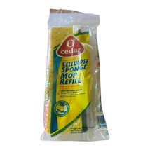 O-Cedar Yellow Cellulose Sponge Mop Head Refill, New &amp; Sealed - £10.84 GBP