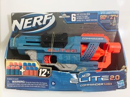 Nerf Elite 2.0 Commander RD-6 Blaster, 12 Official Nerf Darts, 6-Dart Rotating - £10.65 GBP