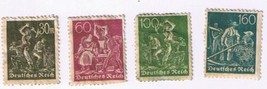 Stamps Germany New Daily Stamps 1921 Lot Of 4 Used - £1.13 GBP