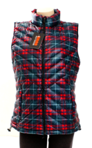 Bass Outdoor Trooper Red Plaid Down Filled Quilted Puffer Vest Women&#39;s L... - $98.99