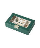 Green Polystyrene &amp; 18K Gold-Plated Rectangular Jewelry Organizer - £26.12 GBP