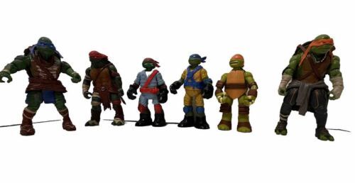 TMNT Action Figure Lot Of 6 2012-2014 Playmates Viacom No Weapons Used  - $33.83