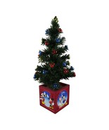 Disney Fiber Optic Christmas Tree 16&quot; LED Changing Lights w Box Working - $37.39