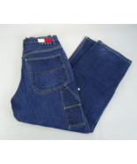 Tommy Hilfiger Carpenter Wide Leg Denim Jeans JNCO Style Skate Baggy Y2K... - £44.68 GBP