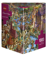 NEW Heye Jigsaw Puzzle Adults 1000 Pieces 29496 Francois Ruyer Bunnytown - $40.27 CAD
