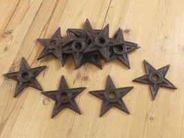 24 Stars Washers Rustic Cast Iron Texas Lone Star Ranch 4&quot; Flag Large Decor - £36.32 GBP