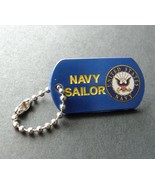 NAVY USN SAILOR MINI DOG TAG LAPEL PIN BADGE 1.1 INCHES - $5.64