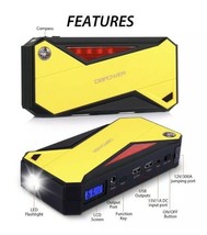 ⚡ DBPOWER 600A Peak 18000mAh Portable Car Jump Starter External Battery &amp; Case - £82.10 GBP