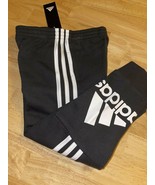Size 3T Baby Boy&#39;s Three-stripe Logo Jogger Pants In Black BNWTS - £19.76 GBP