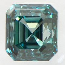 Asscher Shape Diamond Fancy Blue SI1 Loose Enhanced IGI Certificate 1.02 Carat - £1,179.67 GBP