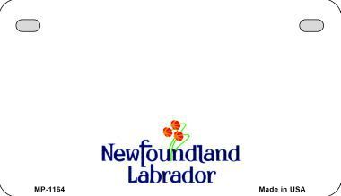 Newfoundland Province Background Metal Novelty Motorcycle License Plate