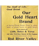 Gold Heart Flour Cobb Bates Yerxa 1894 Advertisement Victorian Baking 2 ... - $19.99