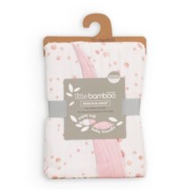 Little Bamboo Muslin Baby Blanket - Dusty Pink 1pc - £104.20 GBP