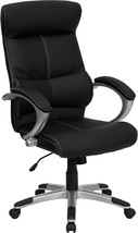 Black High Back Leather Chair H-9637L-1C-HIGH-GG - £191.04 GBP