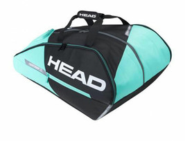 Head 2022 Tour Team 12R Tennis Racket Bag Badminton Squash Black Mint NWT 283422 - £95.61 GBP