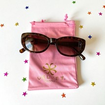 VELVET EYEWEAR The Harper Cat Eye Sunglasses in tortoise w/microfiber pouch - $58.40