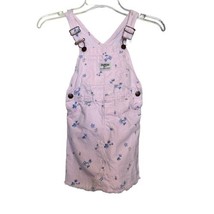 Oshkosh Pink Stripe Blue Floral Toddler Girls Jumper Dress Sz 5T - £10.11 GBP