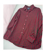 Vintage Polo Ralph Lauren Regent Men Shirt Tartan Plaid Button Up Long S... - £27.59 GBP