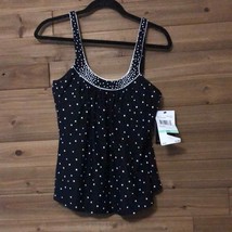 NWT CoCo Reef Underwire Polka Dot Print Tankini Size 34C - $46.58