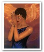 Praying for Him Art Poster Print by Laurie Cooper, 22x27 - $21.19