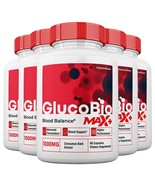 5 Pack GlucoBio Max Blood Support Extra Strength Capsules for Men and Women - $2,271.32 MXN