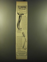 1949 Durham-Enders Speed Shaver and Duplex Razor Ad - In shaving which are you? - $18.49