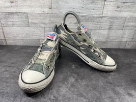 Converse All Star Ctas OX Sneakers Youth Kids 3M Skateboard Shoes Camo Green - $19.62