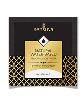 Sensuva Natural Water Based Personal Moisturizer Single Use Packet - 6 ml Exotic - £12.69 GBP