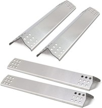 Grill Heat Plates 4-Pack 15 1/8&quot; Stainless Steel Kit For Master Forge 1010048 - £25.62 GBP