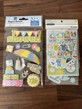 Baby Shower &amp; It’s A Boy Scrapbooking Stickers Lot Paper House &amp; Recollections - £10.35 GBP