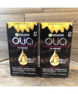 (2) Garnier Olia Permanent Hair Color - 5.3 Medium Golden Brown - $31.99 CAD
