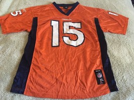 Reebok Denver Broncos Boys Orange Short Sleeve Jersey 15 Marshall 18-20 XL - $17.15