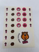 Vintage CTP  Scratch &amp; Sniff Choco Bear Stickers Full Sheets - $20.89