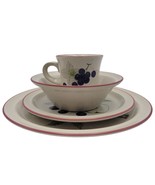 Noritake Primastone 4 piece Set Napa Valley 8336 made In Japan Vtg - $55.48 CAD