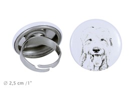 Ring with a dog- Old english sheepdog - £9.90 GBP
