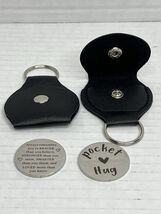 2 Pk Pocket Hug Token Faux Leather Keychain, Braver, Stronger, Smarter, ... - $12.99