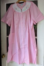 Vintage Leisure Life Vintage Womens Flowers Size 2x Pink Plaid Never Worn - £31.96 GBP