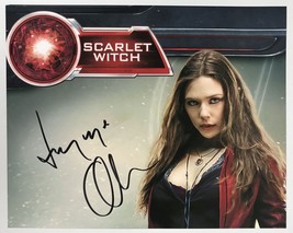 Elizabeth Olsen Signed Autographed &quot;Scarlet Witch&quot; Glossy 8x10 Photo - £79.82 GBP