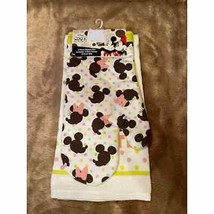  Mickey/Minnie Happy Easter Oven Mitt &amp; Kichen Towel Combo - £11.90 GBP